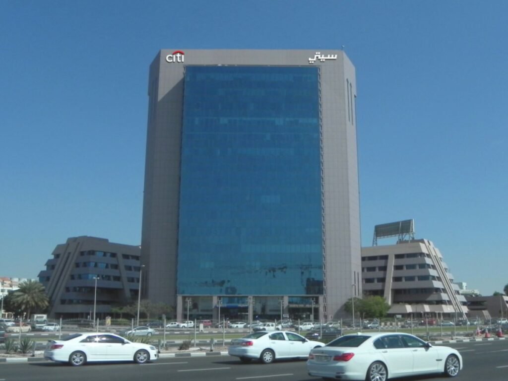Corporate building branding and exterior signage installation by Sina Interior & Signage in Hyderabad for premium commercial office buildings.
