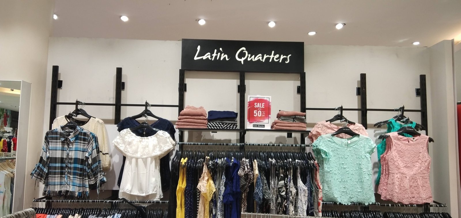 Interior retail branding and display signage for fashion showroom in Gachibowli, Hyderabad